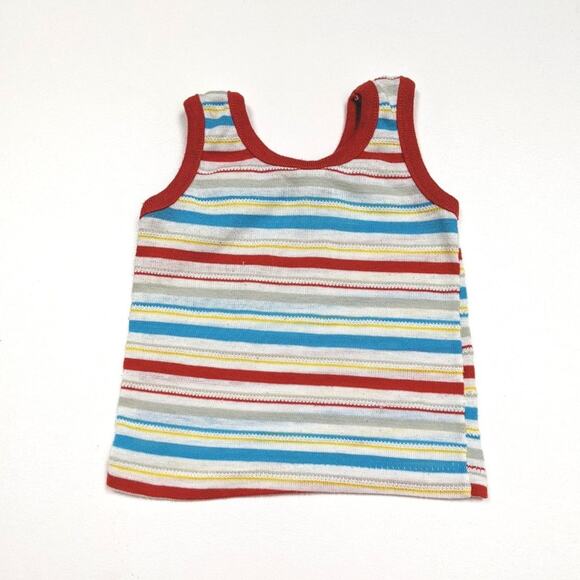 Vintage Toddletime Tank Top Baby Boys Size 12m Knit Stripe - Picture 1 of 3